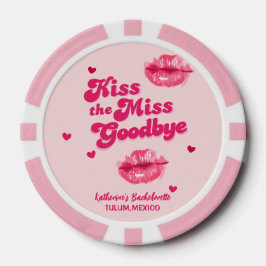 Kus de Miss Afscheid Bachelorette Meisjes reis Poker Chips