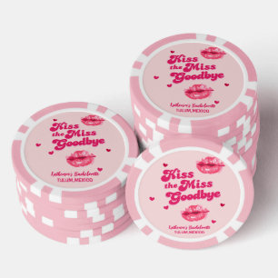 Kus de Miss Afscheid Bachelorette Meisjes reis Poker Chips