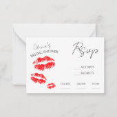 Kus de Miss Avage Rsvp Notitiekaartje (Voorkant)