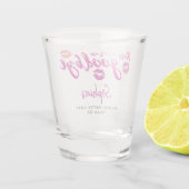 Kus de Miss Bachelorette Party Shot Glass Shot Glas (Achterkant)
