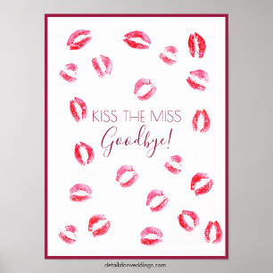Kus de Miss Game   Papieren Poster