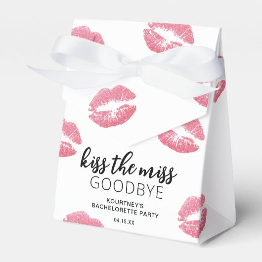 Kus De Miss Goed Afslankfeest Bedankdoosjes (Voorkant Zijde)