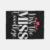 Kus De Miss Goed  Fleece Deken (Voorkant (Horizontaal))