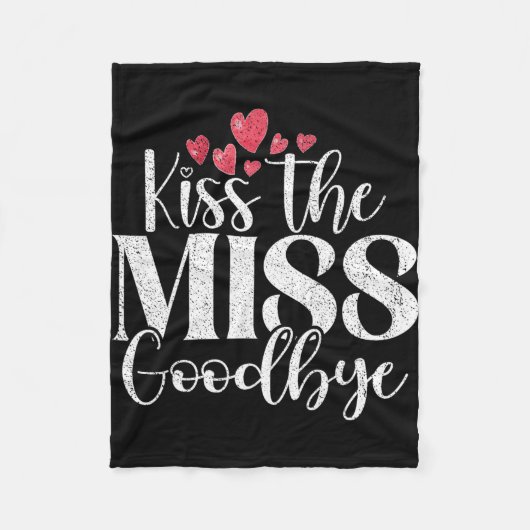 Kus De Miss Goed  Fleece Deken (Voorkant)