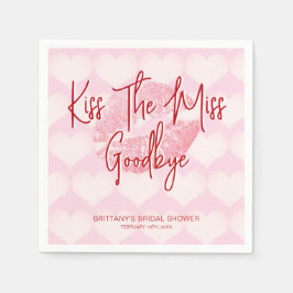 Kus De Miss Goedendag Valentijns Bruidsmeisjesfees Servet