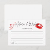 Kus de Miss Goodbye Bachelorette Advies en wensen Informatiekaartje (Voorkant / Achterkant)