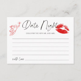 Kus de Miss Goodbye Bachelorette Date Night Informatiekaartje