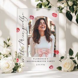Kus de Miss Goodbye Bachelorette feest Welkom Acryl Bord