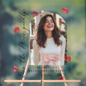 Kus de Miss Goodbye Bachelorette feest Welkom Acryl Bord (Neutraal)