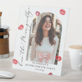 Kus de Miss Goodbye Bachelorette feest Welkom Reclamebord Met Voetstuk (Insitu)