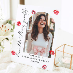 Kus de Miss Goodbye Bachelorette feest Welkom Reclamebord Met Voetstuk
