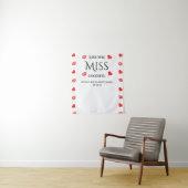 Kus de Miss Goodbye Bachelorette Foto Achtergrond Wandkleed (In situ)