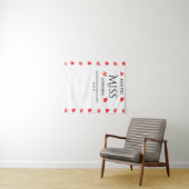 Kus de Miss Goodbye Bachelorette Foto Achtergrond Wandkleed (In Situ (horizontaal))