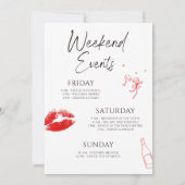 Kus de Miss Goodbye Bachelorette Kaart (Achterkant)