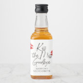 Kus de Miss Goodbye Bachelorette Likeurfles Etiket (Voorkant)