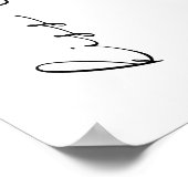 Kus de Miss Goodbye Bachelorette lippenstift kus Poster (Hoek)