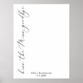 Kus de Miss Goodbye Bachelorette lippenstift kus Poster (Voorkant)