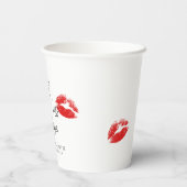 Kus de Miss Goodbye Bachelorette Papieren Bekers (Achterkant)