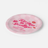 Kus de Miss Goodbye Bachelorette Papieren Bordje (Gekanteld)