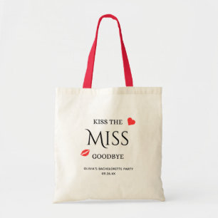 Kus de Miss Goodbye Bachelorette Party Tote Bag