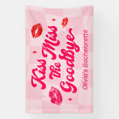Kus de Miss Goodbye Bachelorette Welkom Spandoek (Verticaal)