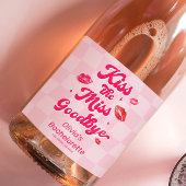 Kus de Miss Goodbye Bachelorette Wijn Etiket