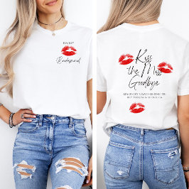 Kus de Miss Goodbye bruidsmeisje T-shirt