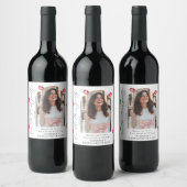 Kus de Miss Goodbye Foto Chic Bachelorette Wijn Etiket (Flessen)