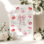 Kus de Miss Goodbye Pink Bow Bachelorette Poster<br><div class="desc">Kiss the Miss Goodbye Pink Bow Bachelorette Poster Bijpassende items beschikbaar.</div>