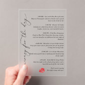 Kus de Miss Goodbye-route voor de dag Acryl Uitnodigingen (Insitu (Draagbaar))