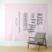 Kus de Miss Goodbye Roze Vrijgezellenfeest achterg Wandkleed (In Situ (horizontaal))