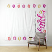 Kus De Miss Vaarwel Meidenavond Achtergrond Wandkleed (In Situ (horizontaal))