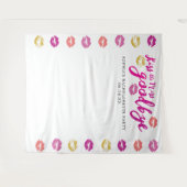 Kus De Miss Vaarwel Meidenavond Achtergrond Wandkleed (Voorkant (horizontaal))