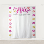 Kus De Miss Vaarwel Meidenavond Achtergrond Wandkleed (Voorkant)