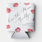 Kus de Miss Vaarwel vrijgezellenfeest Blikjeskoeler (Voorkant)