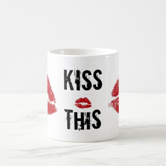 kus deze lippenstift koffiemok (Center)