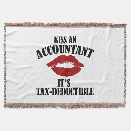 kus een accountant grappig CPA Deken (Voorkant)