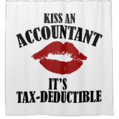 kus een accountant grappig CPA Douchegordijn (Voorkant)