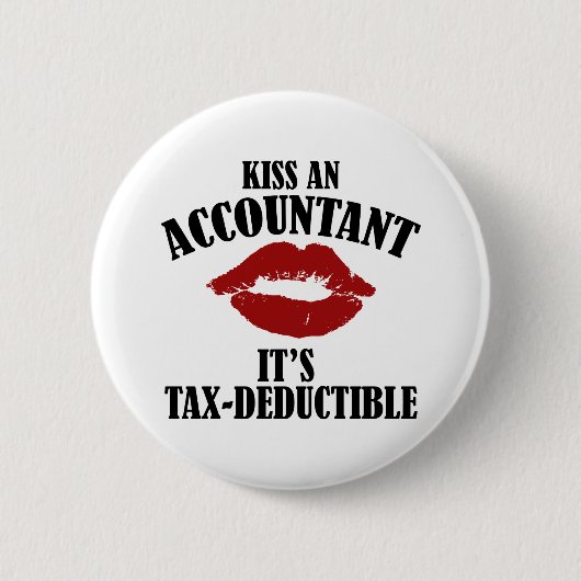 kus een accountant grappig CPA Ronde Button 5,7 Cm (Voorkant)