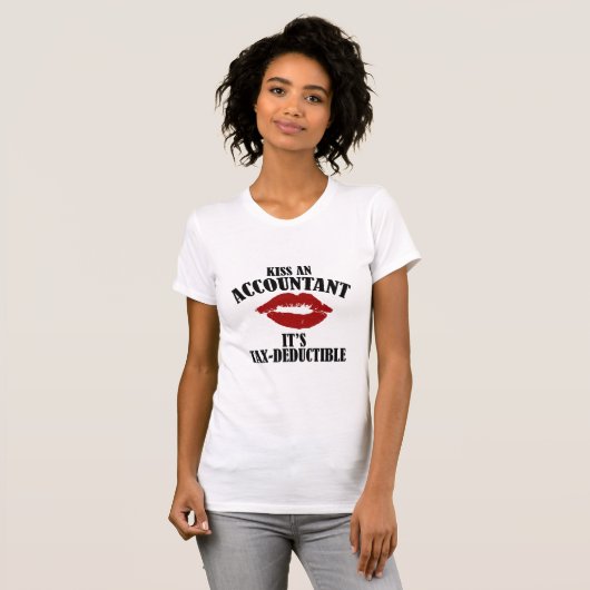 Kus een accountant t-shirt (Voorkant volledig)