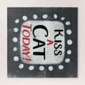 Kus een kat vandaag Jigsaw puzzel (Horizontaal)
