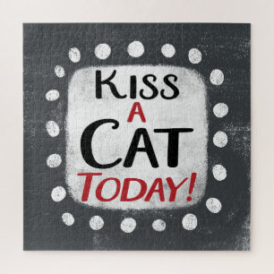 Kus een kat vandaag Jigsaw puzzel