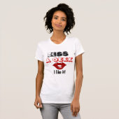 Kus een nerd Ik vind het leuk T-shirt (Voorkant volledig)