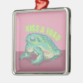 Kus een pad metalen ornament (Links)