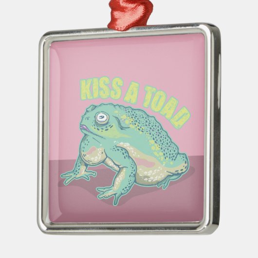 Kus een pad metalen ornament (Links)