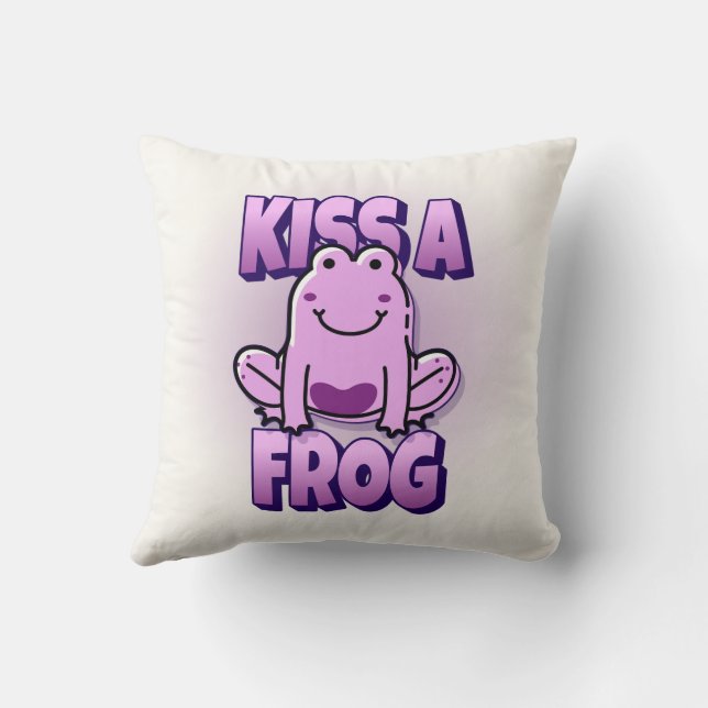 Kus een roze kikker kussen (Achterkant)