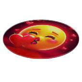 Kus-emoji: Liefde en Harten Kunst Snijplank (Hoek)