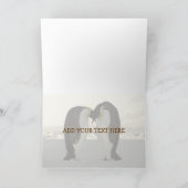 Kus Emperor Penguin Valentijn'... Feestdagen Kaart (Binnen)