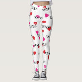 Kus en harten leggings (Voorkant)