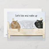 Kus en make-up briefkaart (Voorkant / Achterkant)